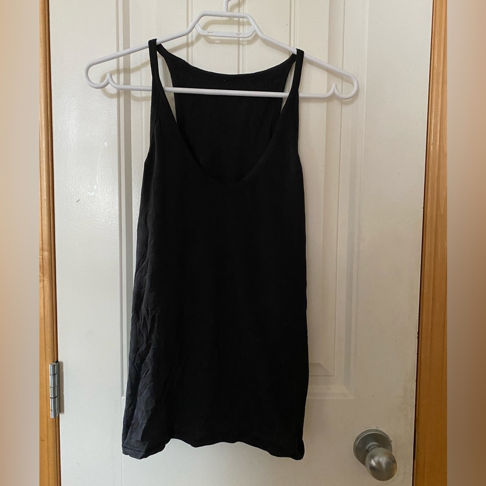 Lululemon black open back tank top